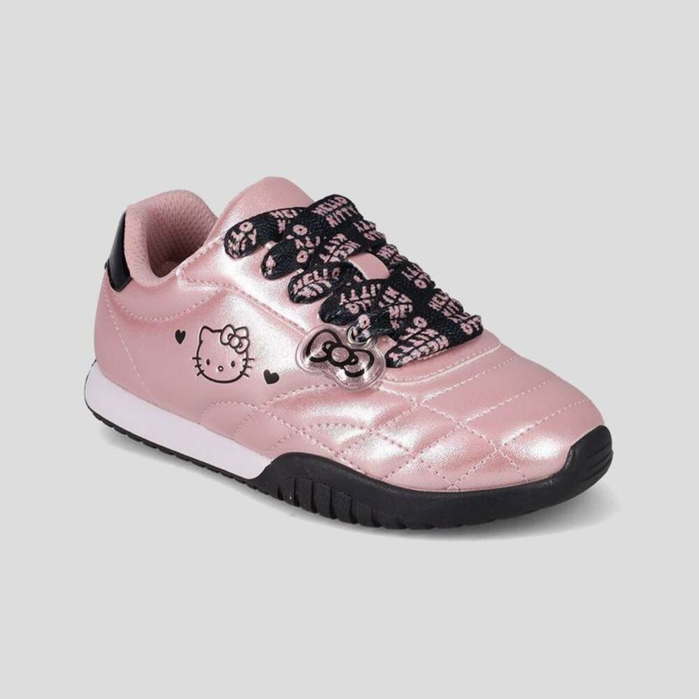 Kids' Hello Kitty Shimmer Sneakers - Pink 13